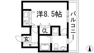 西宮北口駅 徒歩7分 2階の物件間取画像